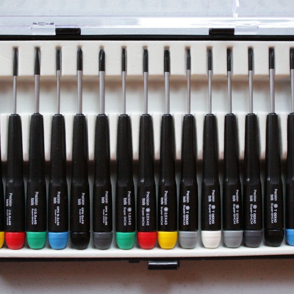 New 15 pcs Precision Screwdriver Tool Set Flat Blade, Phillips,Torks,Hex Key - Picture 11 of 11